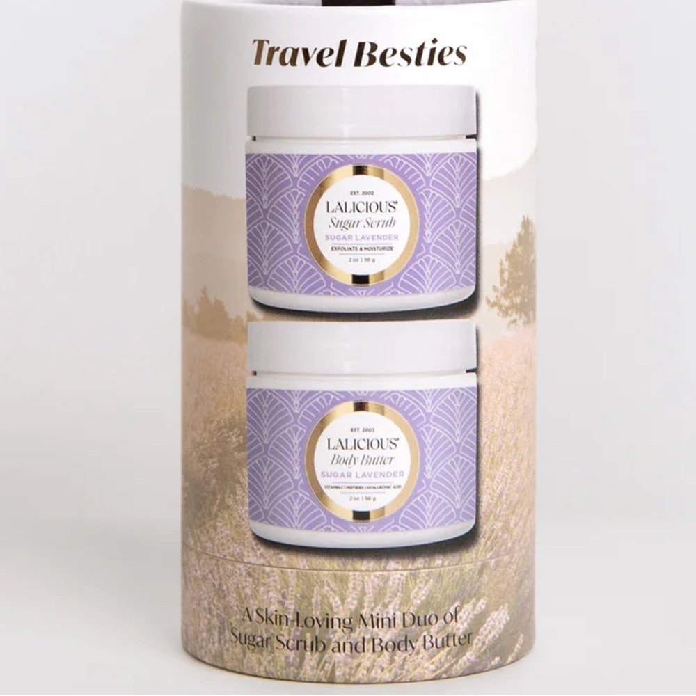 5/$25 LALICIOUS Travel Besties Sugar Lavendar